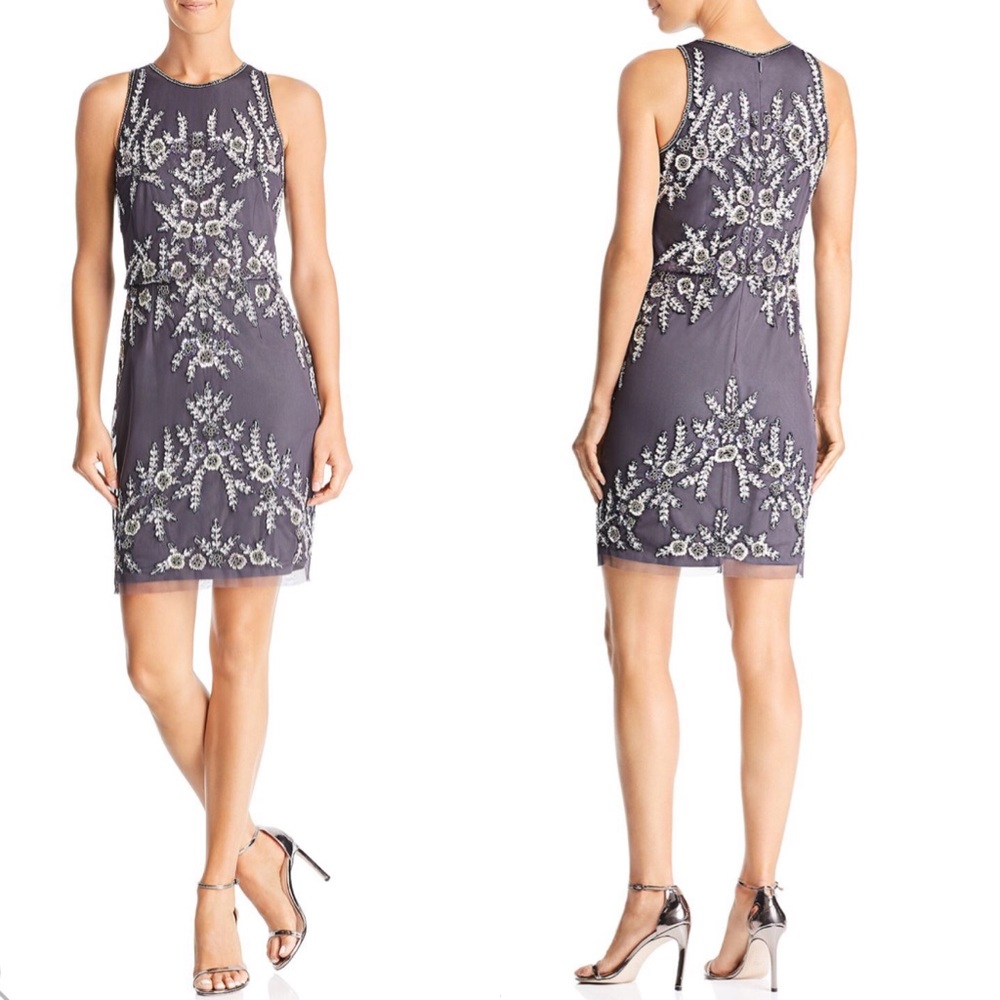 Adrianna Papell Embellished Cocktail Dress